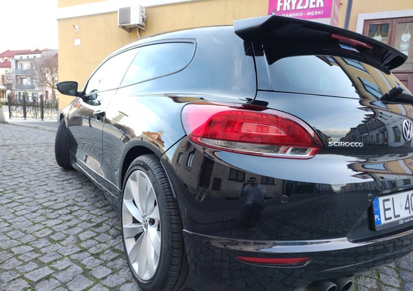 Volkswagen Scirocco cena 38999 przebieg: 153000, rok produkcji 2010 z Łęczyca małe 277